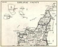 Leelanau County, Empire, Kasson, Solon, Elmwood, Glen Arbor, Cleveland, Centerville, Bingham, Leland, Suttons, Michigan State Atlas 1930c